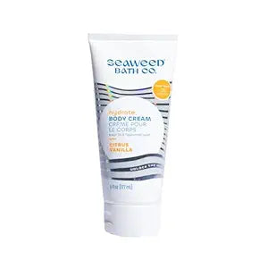 Seaweed Bath Co. Hydrate Body Cream, Citrus Vanilla Scent, 6 Ounce, Nourishing Hand