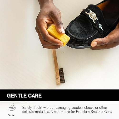 Jason Markk Suede Cleaning Kit, Shoe Cleaner, 2-Piece Set, Brush & Stain Eraser,