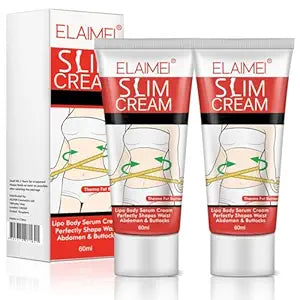 2 Pack Hot Cream, Slimming Fat Burning Cream for Belly, Waist, & Buttocks.