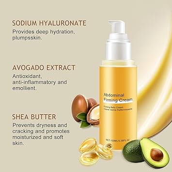 B Flat Belly Firming Cream, Cellulite Belly Cream, Skin Tightening Creams for Cellulite for Stomach