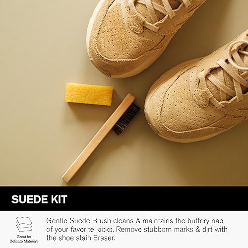 Jason Markk Suede Cleaning Kit, Shoe Cleaner, 2-Piece Set, Brush & Stain Eraser,